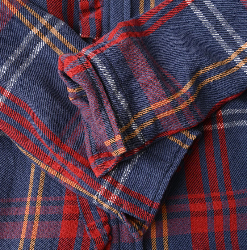 45R India Tartan Check Frill Square Blouse - Image 17