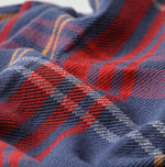 45R India Tartan Check Frill Square Blouse