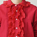 45R Khadi x Feather Khadi Silk Frill Blouse