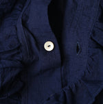 45R Khadi x Feather Khadi Silk Frill Blouse