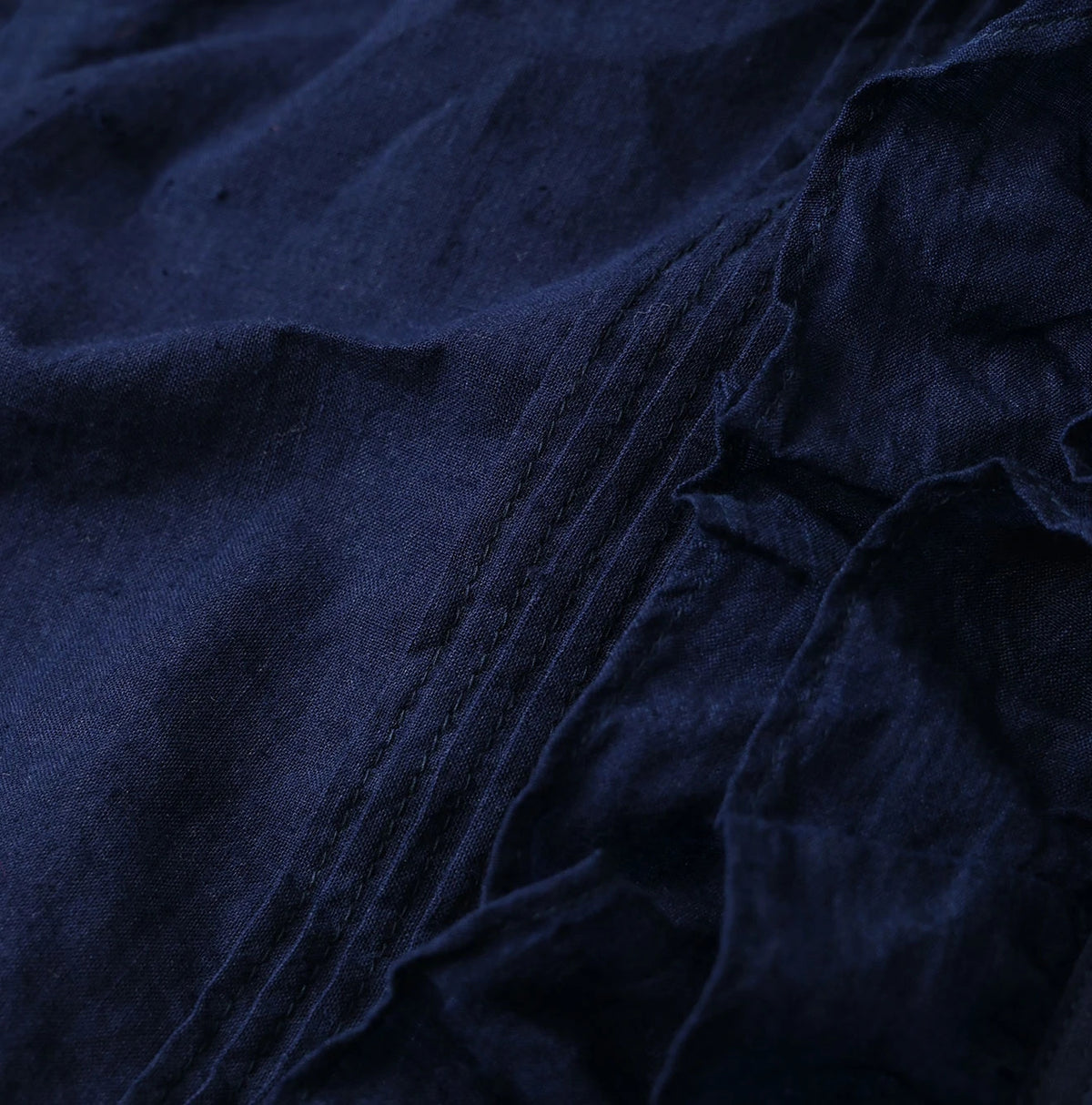45R Khadi x Feather Khadi Silk Frill Blouse
