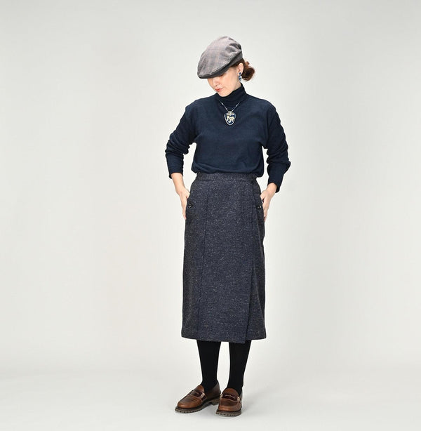 British Tweed Skirt (Size 2) - 45R by 45rpm studio