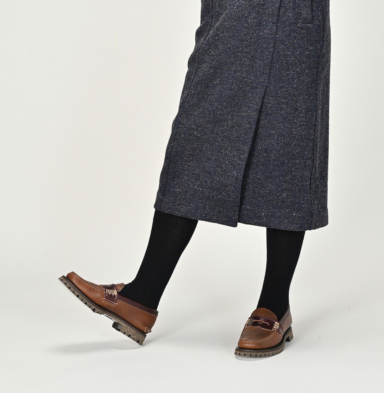 45R British Tweed Skirt