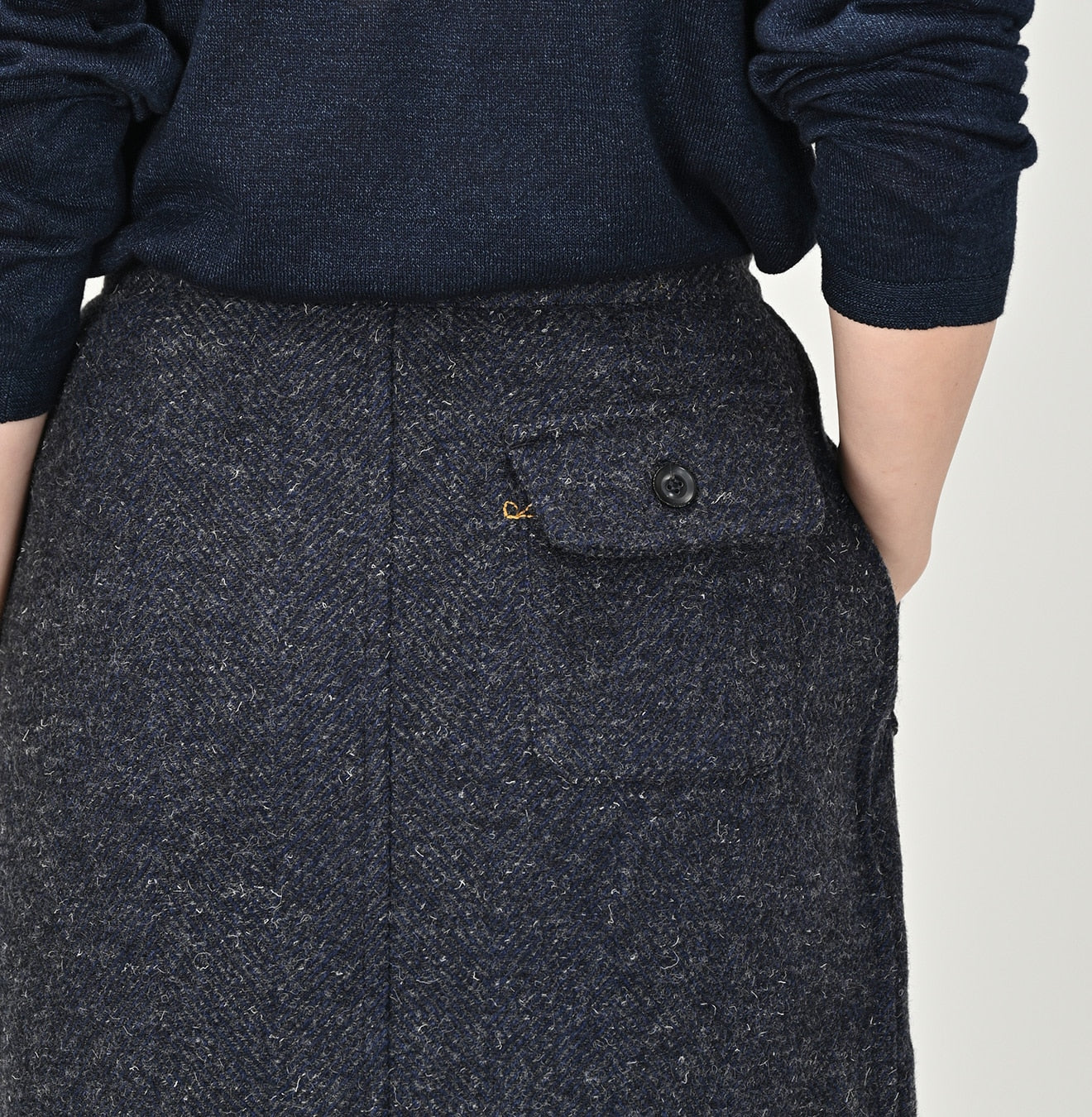 45R British Tweed Skirt