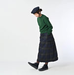45R Wool Tartan Cargo Skirt