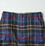 45R Wool Tartan Cargo Skirt