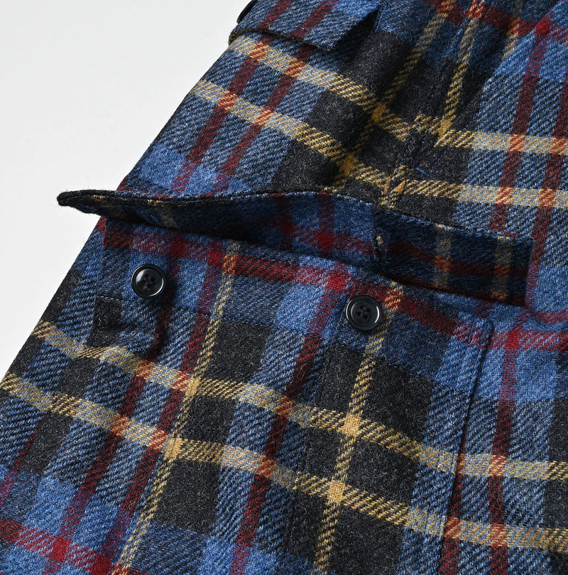 45R Wool Tartan Cargo Skirt - Image 15