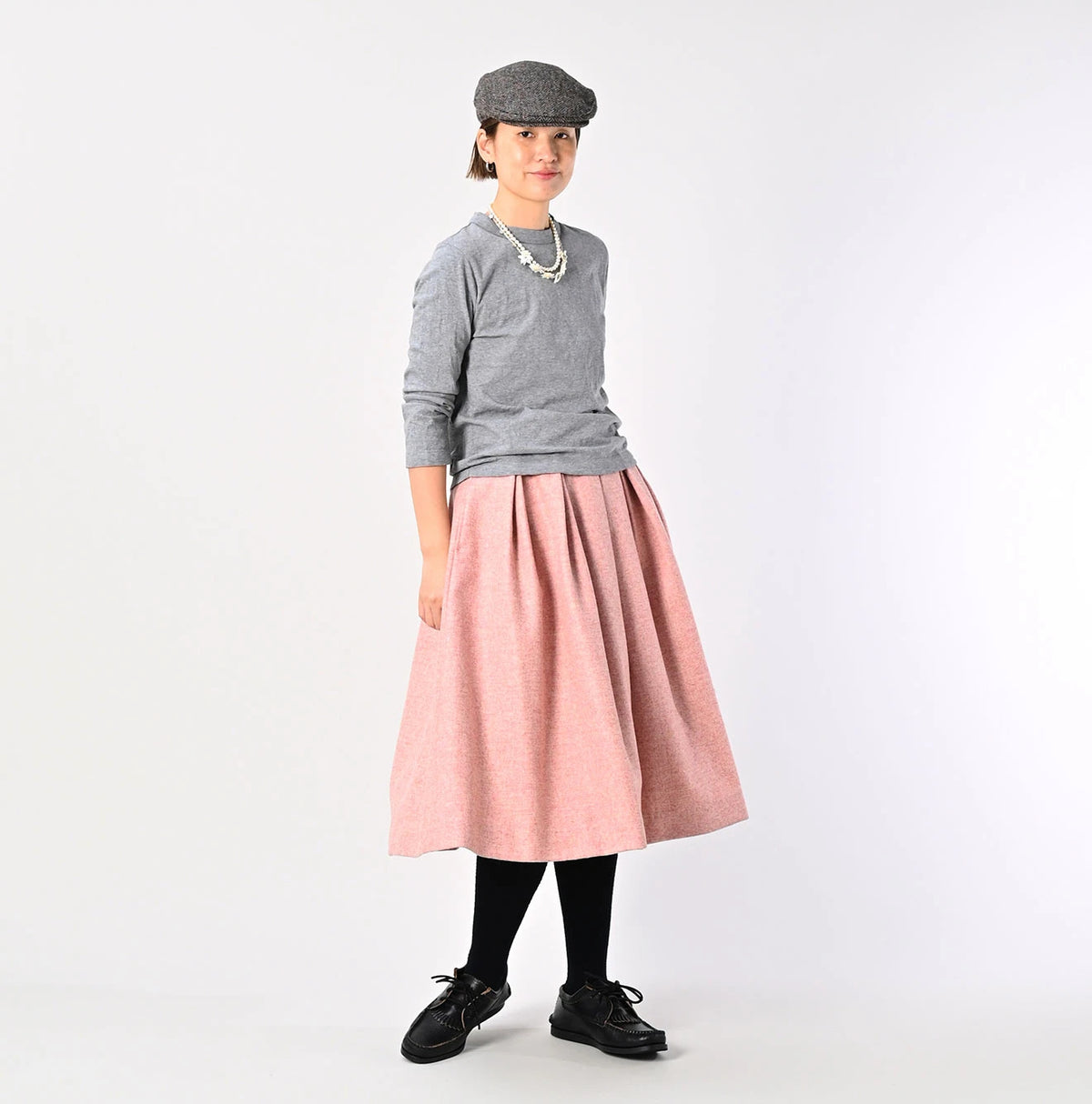 45R England Flannel Tuck Skirt - Image 2