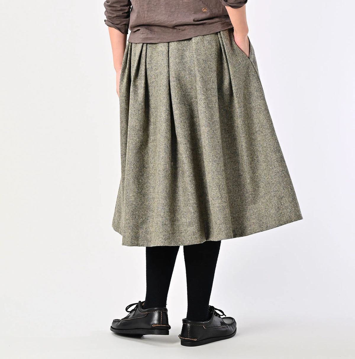 45R England Flannel Tuck Skirt