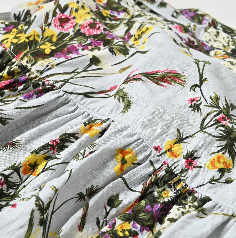 45R Khadi Bouquet Stripe Skirt
