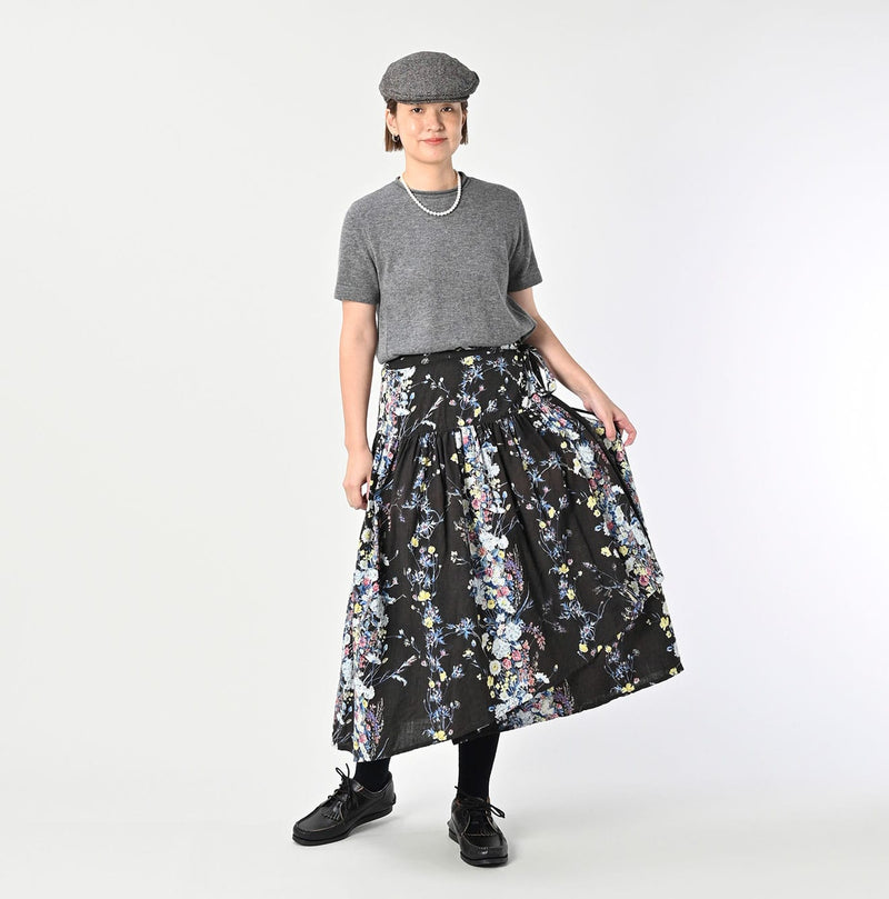 45R Khadi Bouquet Stripe Skirt