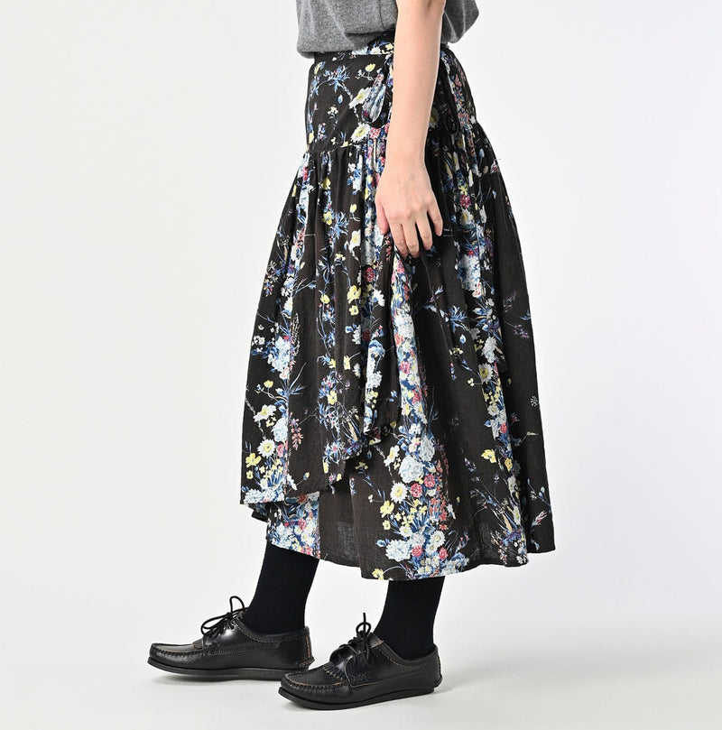 45R Khadi Bouquet Stripe Skirt