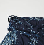 45R Indigo Khadi Bouquet Stripe Skirt