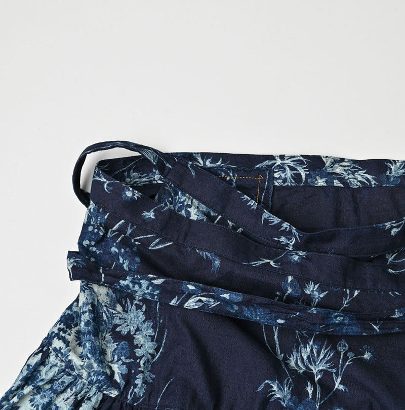 45R Indigo Khadi Bouquet Stripe Skirt - Image 14