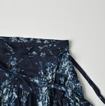 45R Indigo Khadi Bouquet Stripe Skirt