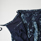 45R Indigo Khadi Bouquet Stripe Skirt