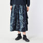 45R Indigo Khadi Bouquet Stripe Skirt