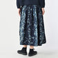 45R Indigo Khadi Bouquet Stripe Skirt