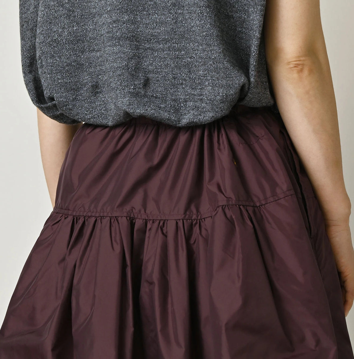 45R Nylon Easy Gathered Skirt