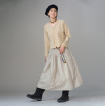 Nylon Easy Gathered Skirt