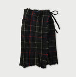 45R India Merino Milled Fringe-Wrap Skirt