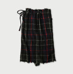 45R India Merino Milled Fringe-Wrap Skirt