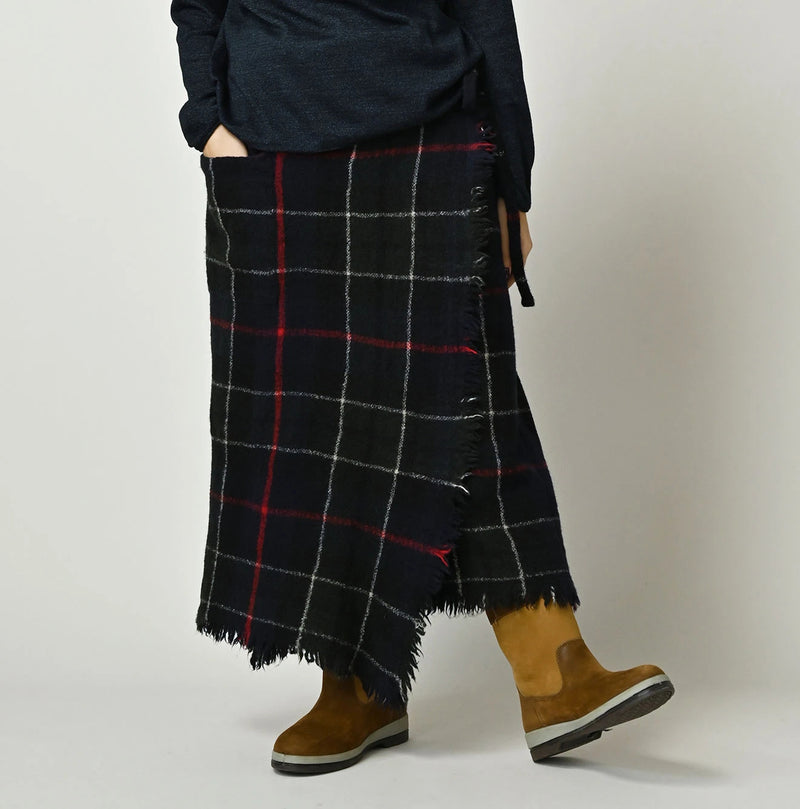 45R India Merino Milled Fringe-Wrap Skirt - Image 6