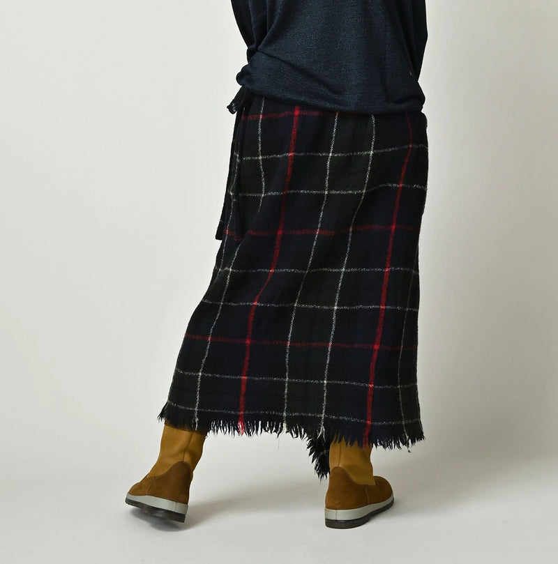 45R India Merino Milled Fringe-Wrap Skirt - Image 8