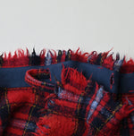 45R India Merino Milled Fringe-Wrap Skirt