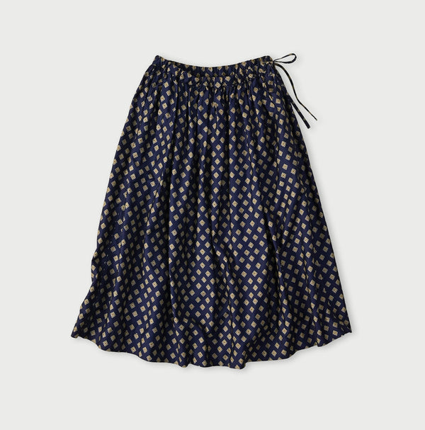 45R Square Komon Easy Gathered Skirt