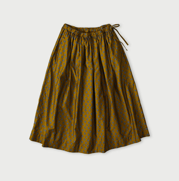 Square Komon Easy Gathered Skirt