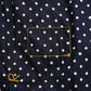 Indigo Tappet Dots Tiered Dress