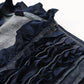 45R Indigo 45 Petit Denim Frilled Cache-coeur Dress