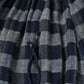 45R Indigo Fuwauwa Double Woven Shirring Dress