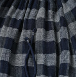 45R Indigo Fuwauwa Double Woven Shirring Dress