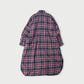 45R India Flannel Big Shirt Dress