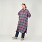 45R India Flannel Big Shirt Dress