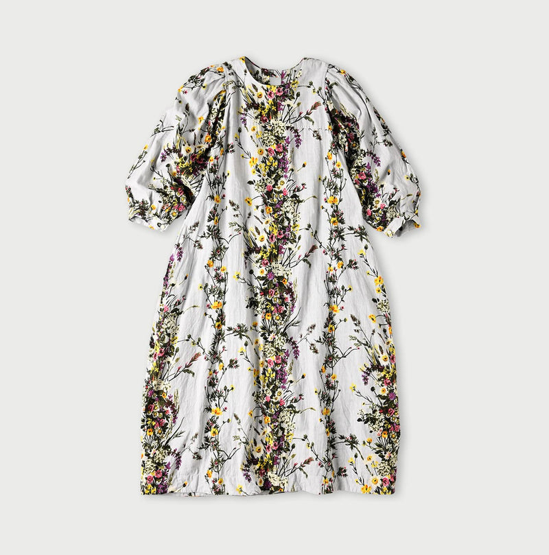 45R Khadi Bouquet Stripe Dress