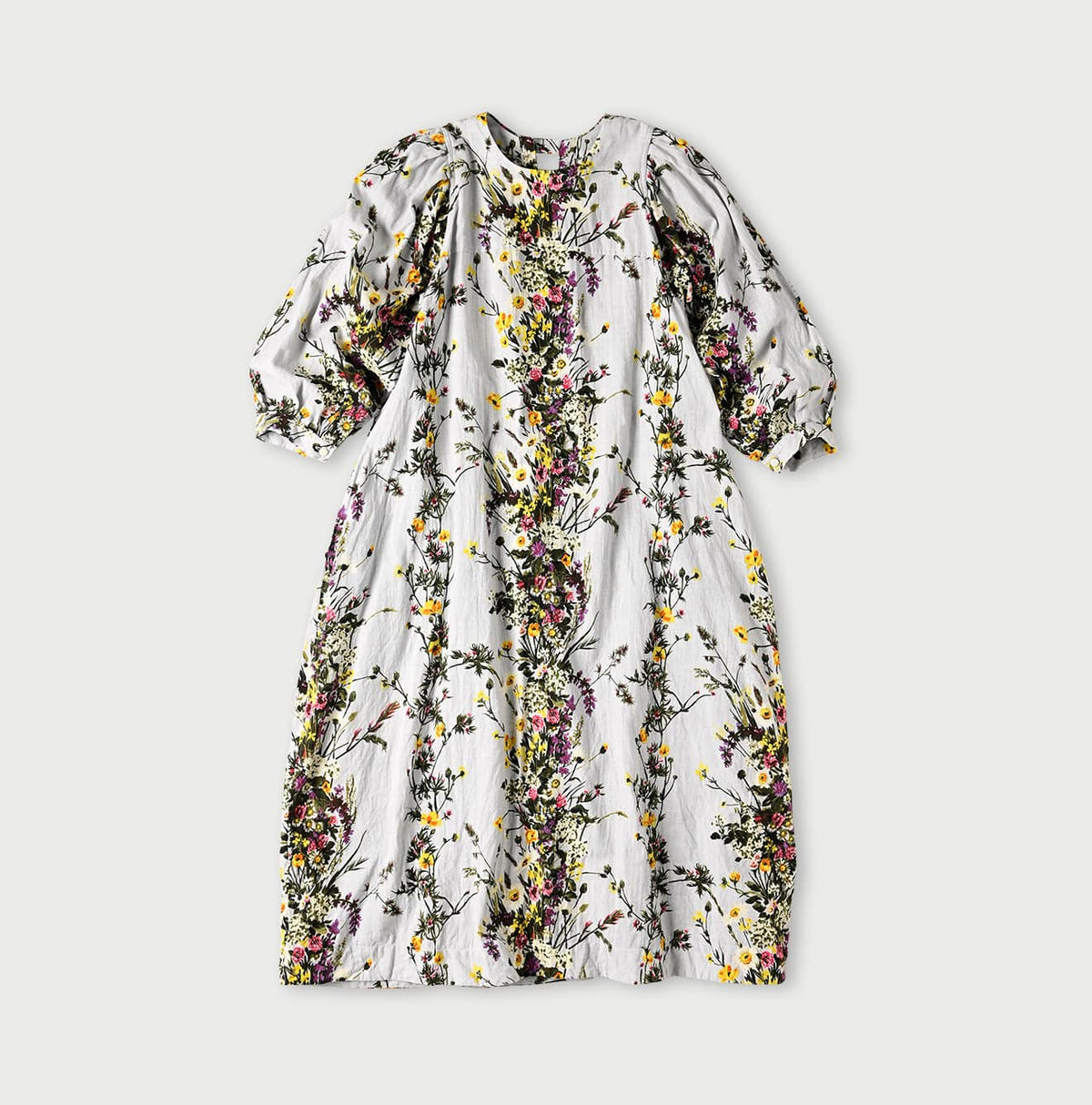 45R Khadi Bouquet Stripe Dress