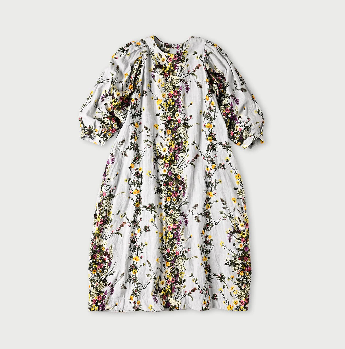 45R Khadi Bouquet Stripe Dress - Image 1