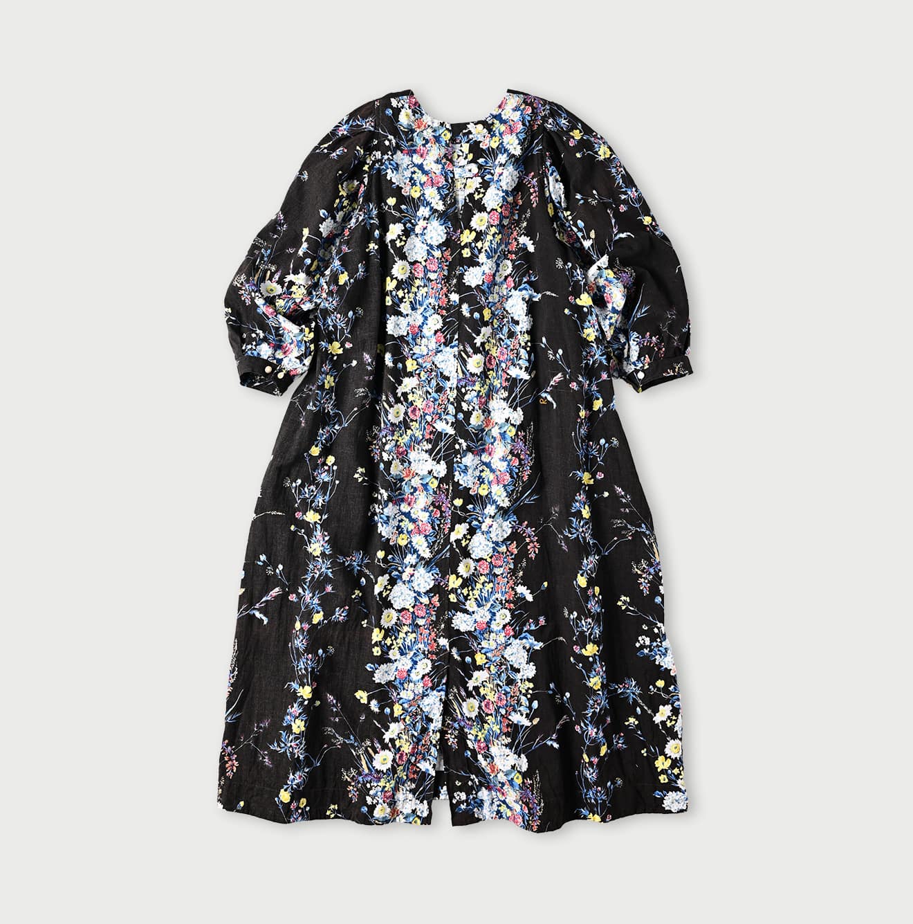 45R Khadi Bouquet Stripe Dress