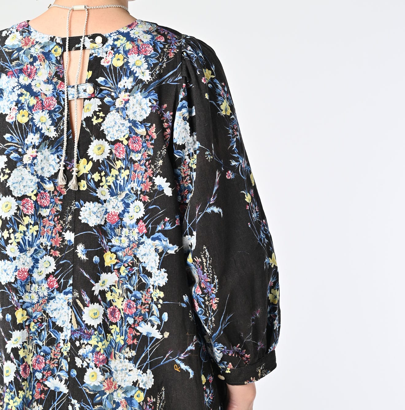 45R Khadi Bouquet Stripe Dress - Image 10