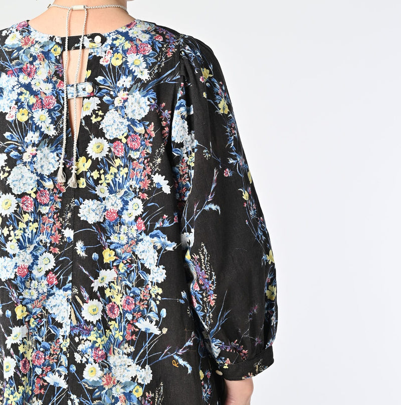 45R Khadi Bouquet Stripe Dress - Image 10