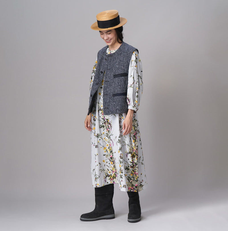 45R Khadi Bouquet Stripe Dress