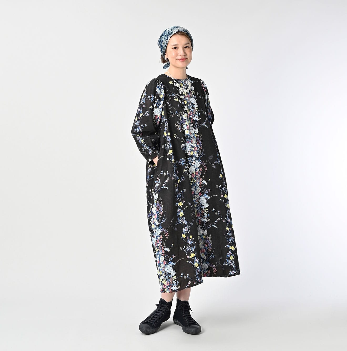 45R Khadi Bouquet Stripe Dress - Image 3