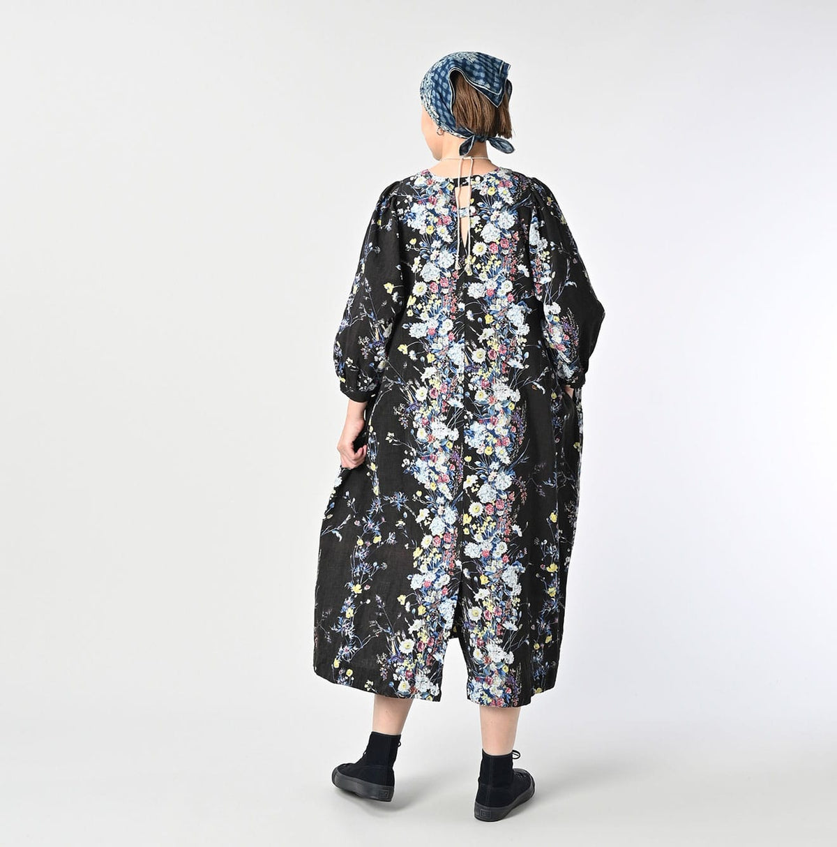 45R Khadi Bouquet Stripe Dress