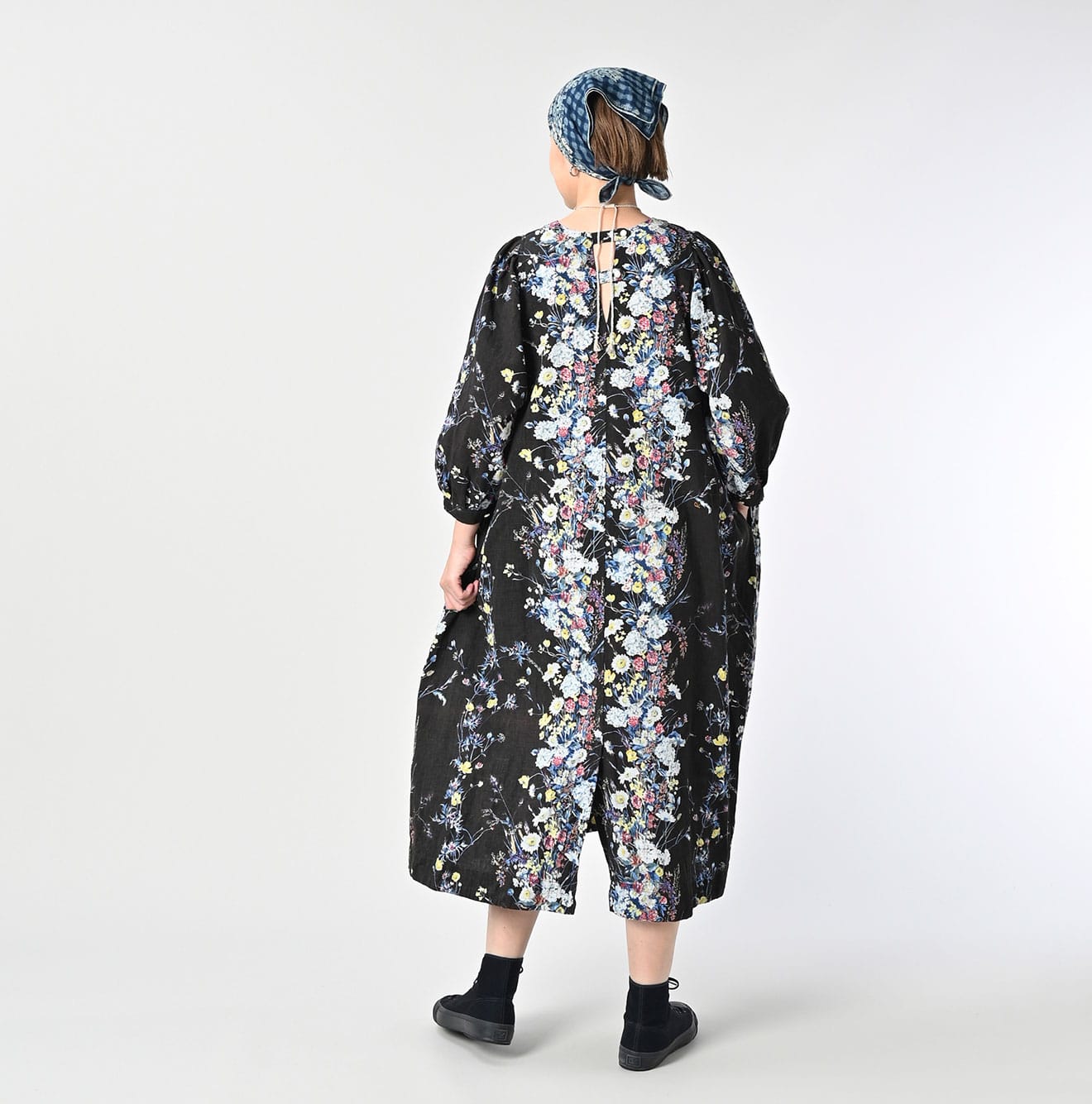 45R Khadi Bouquet Stripe Dress