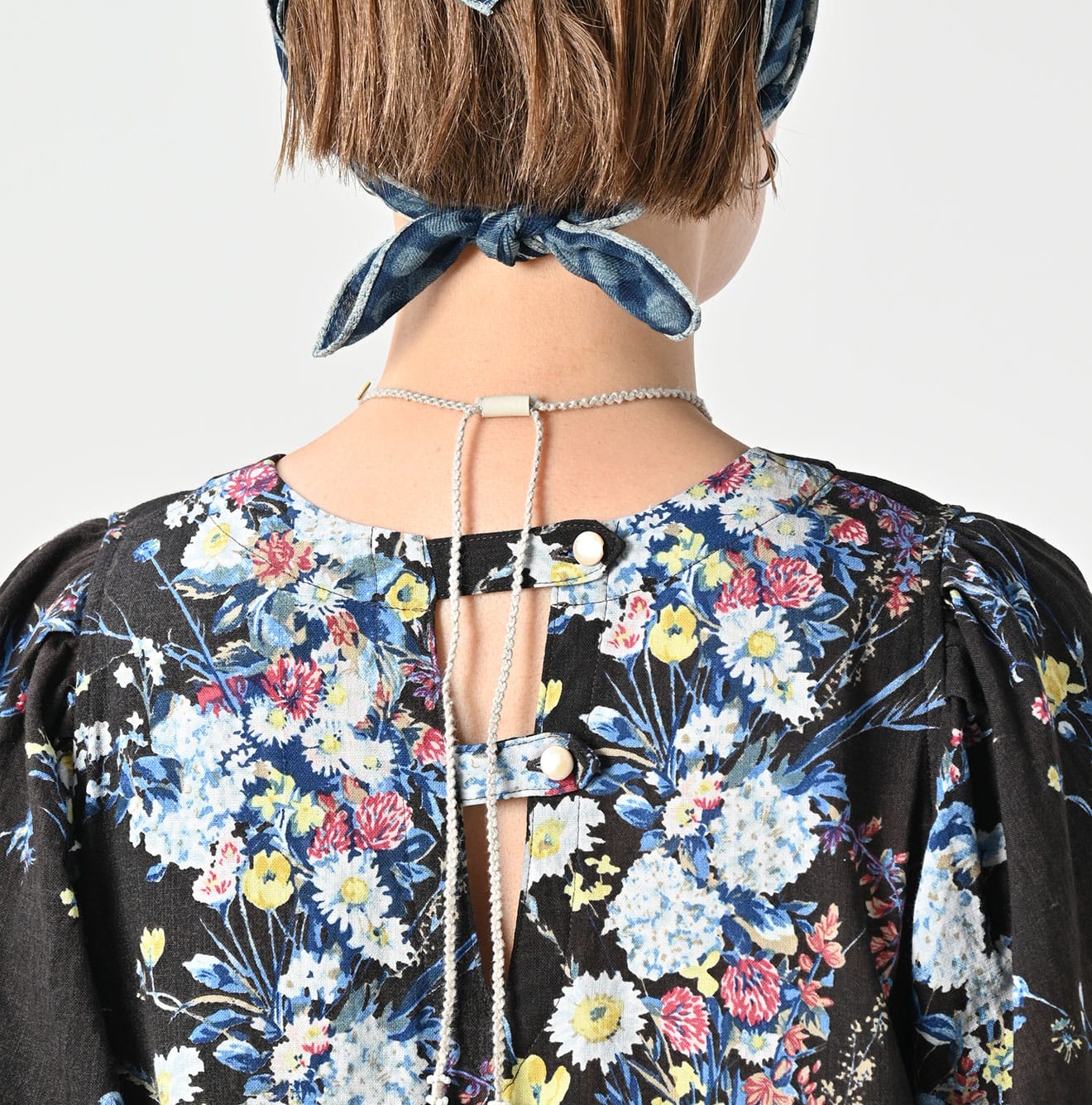 45R Khadi Bouquet Stripe Dress - Image 9