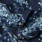 45R Indigo Khadi Bouquet Stripe Dress