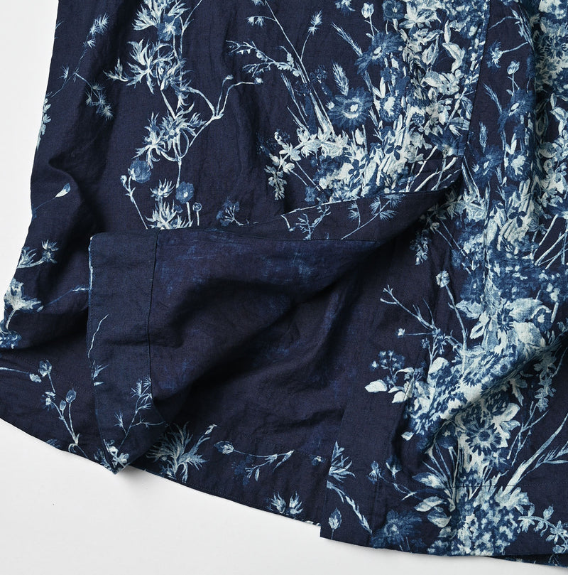 45R Indigo Khadi Bouquet Stripe Dress - Image 13